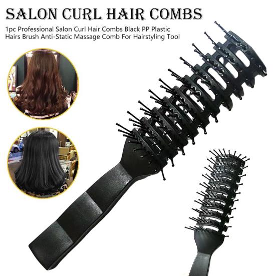 Men Vented Hair Brush Portable Anti-static Blow Drying Hairbrush Professional Hair Styling Detangling Comb with Ergonomic Handle