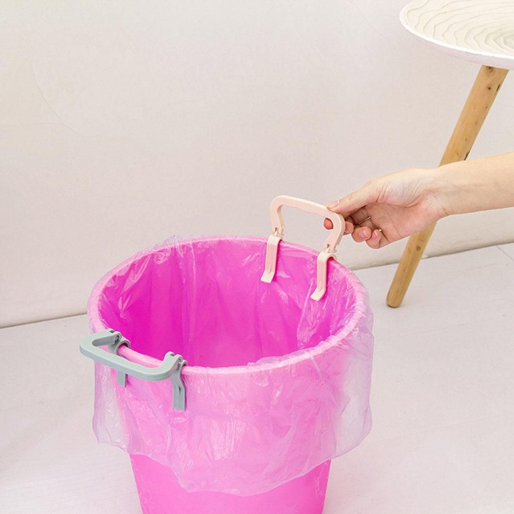 6Pcs Premium PP Trash Bag Clips Heavy Duty Non-Slip Grip for Trash Can Waste Bin Garbage Bag Holder Easy Clip Fix