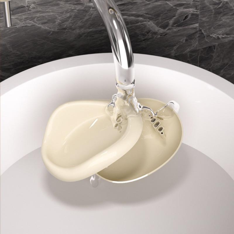 Кремовый Ветер Облако Точка Неперфорированная Настенная Мыльница Без Водных ПятенМыльница Для Слива Туалета