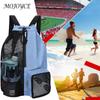 Mesh Drawstring Backpack Swimming Sports Bag Lightweight Drawstring Gym Bag Waterproof Adjustable Strap for Swimming Gym