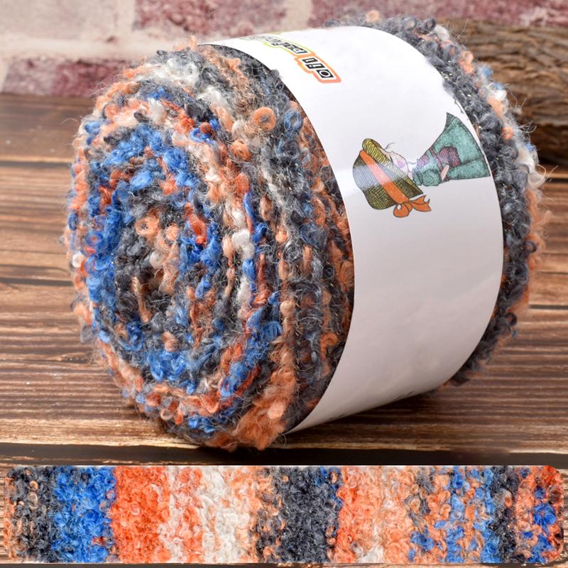 1 шт шерстяная нить модный вязаный шарф теплый цвет ручная работа градиент масляная живопись ретро стиль пряжа клубок