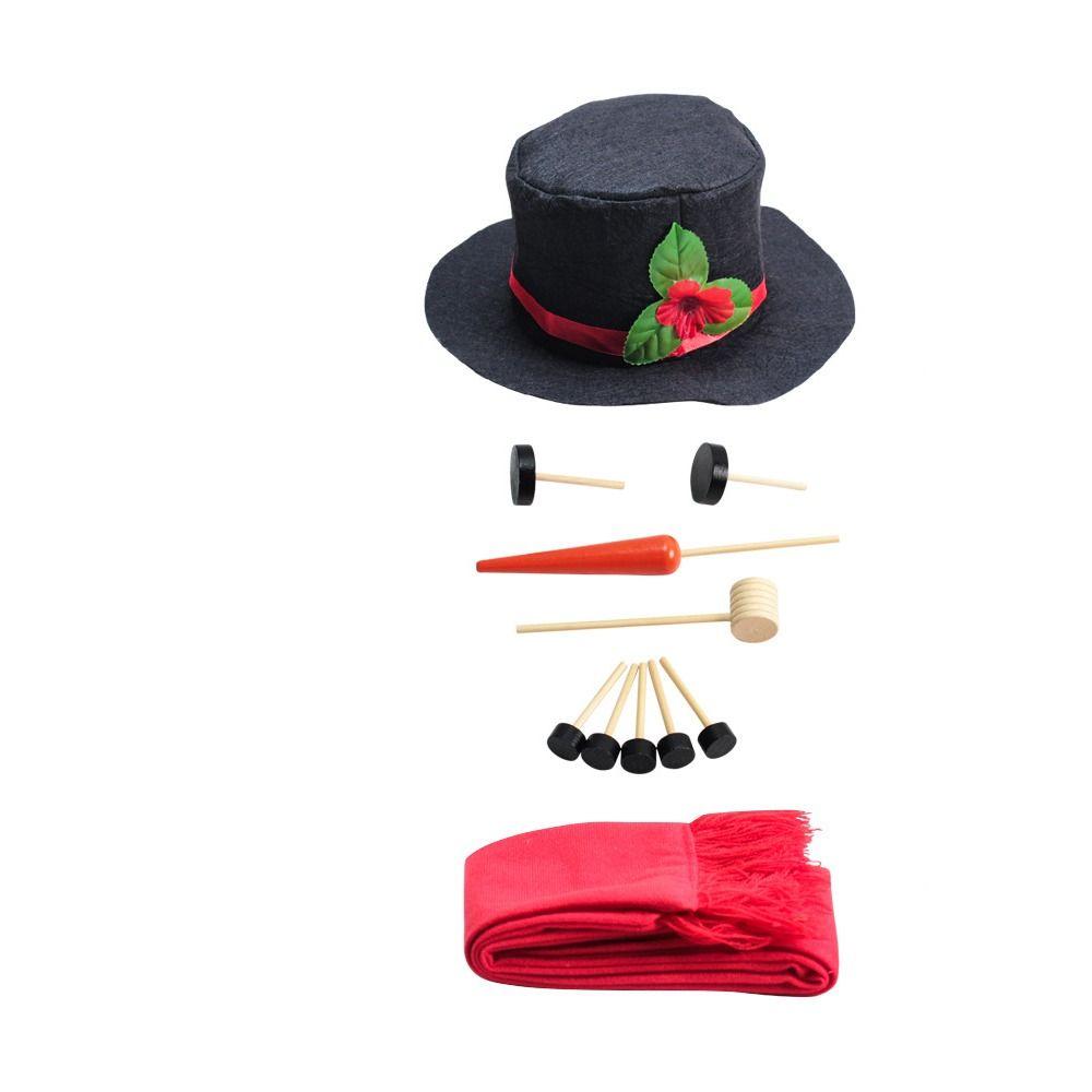 Scarf Snowman Dressing Making Kit Carrot Noses Christmas Snowman Kit Winter