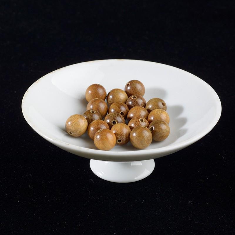 Handmade 6-8mm Argentine Green Sandalwood Round Beads for DIY Jewelry Accessories