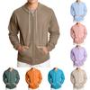 Men's Loose-fitting Casual Hooded Drawstring Jacket