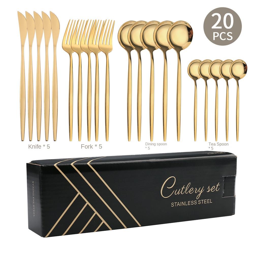 HANYANG 410 Посуда из нержавеющей стали. Товары для семейного отеля. Набор ножей, вилок и ложек для стейка. Посуда в западном стиле.