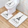 Текстурированный туалетный трехсекционный напольный коврик, ванный трехсекционный ковер, придверный коврик