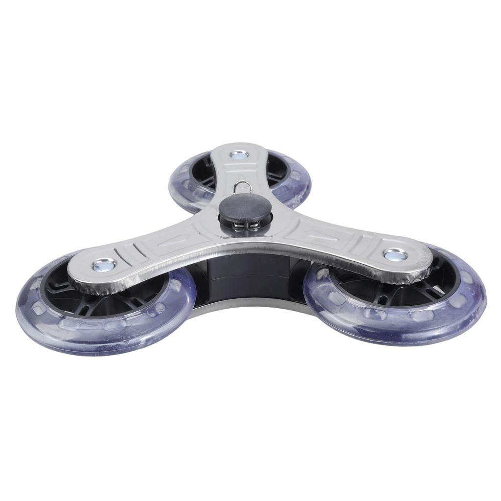2pcs Stair Climbing Wheels Foldable Replacement Triangular Designs Stair Climber Wheels for Shopping & Laundry Cart