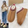 Women Boots 2024 Women's Wool Home Shoes Platform Wool Slippers Winter Warm Female Sheepskin Boots EUR 36-41