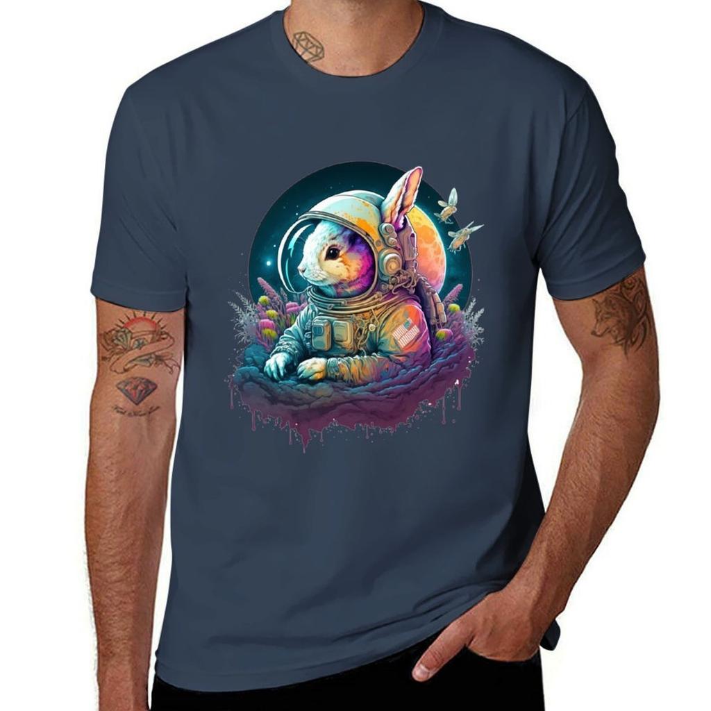 Cute Astronaut Rabbit TShirt UV Sun Protection Tee Shirt