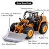 1/50 Scale Excavator Snowplow Car Model Toy Metal Body Simulation Engineering Vehicles Sound Light Toys for Boys Birthday Gifts