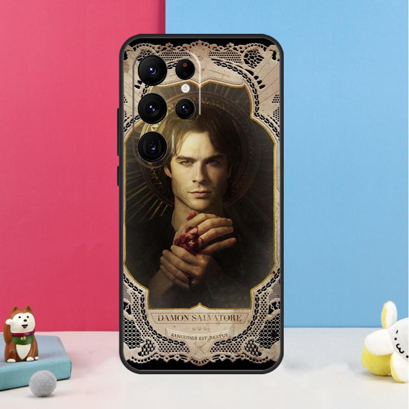 Чехол Damon Salvatore Дневники Вампира для Samsung Galaxy S24 S26 Ultra S20 S21 S22 S23 S25 Plus S10 S25 FE Задняя крышка
