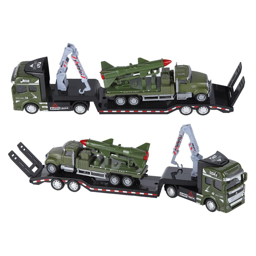 1:50 Tow Truck Toy Alloy Pull Back Car Highly Simulation Trailer Vehicle Toy for Children#2