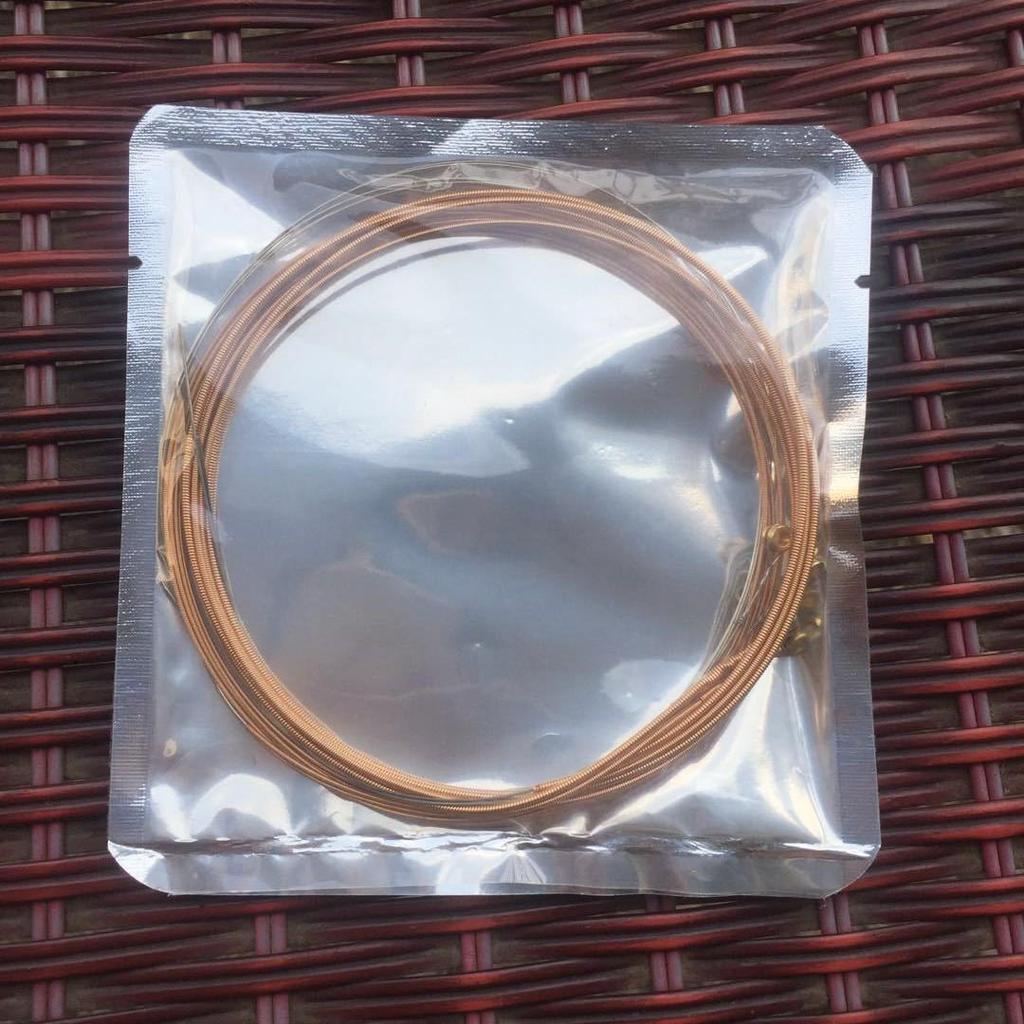 Струны для акустической гитары из фосфорной бронзы - для фолк, классической, электрогитары и бас-гитары, красная медь