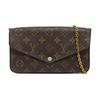 [Б/У] Сумка Felicie Pochette Classic, Канва с покрытием Monogram и Кожа, Три в одном, На цепочке - Хорошее состояние #14SDLHX