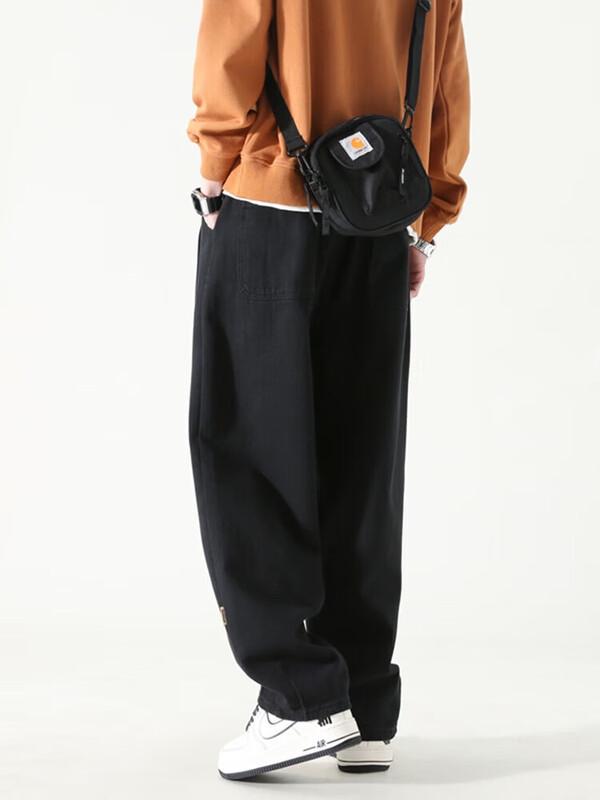 Мужские свободные брюки карго прямого кроя Dingfengbaoluo HK9208