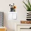 Мультяшный Милый Маленький Панда Спальня Гостиная Прихожая Выключатель Наклейки на Стену для Украшения Дома