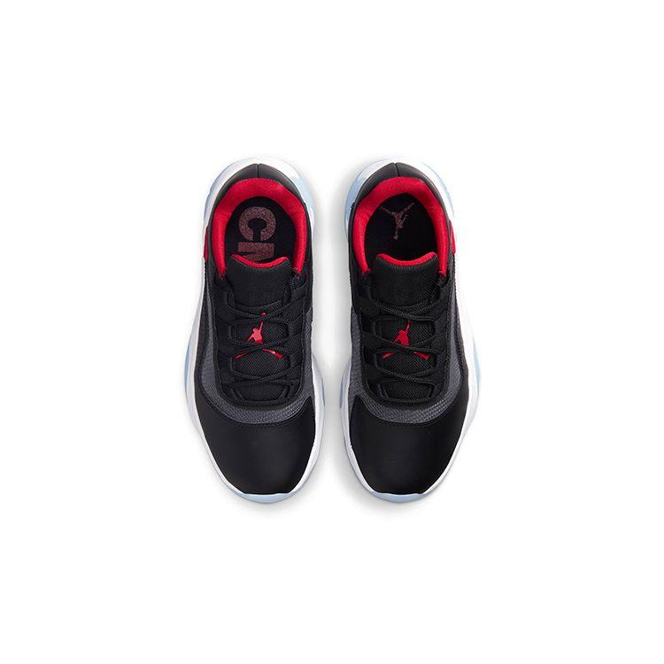 Детские кроссовки Air Jordan 11 CMFT Low GS Bred черно-белые университетски-красные CZ0907-006