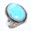 Кольцо из стерлингового серебра 925 пробы с драгоценным камнем Natural Republic Larimar S.6 G7P50