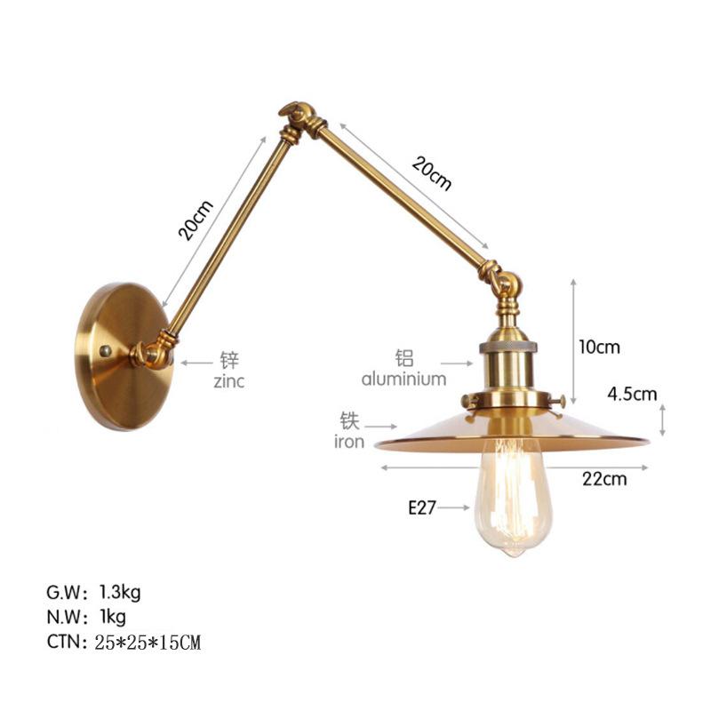 Американский Железный Арт Мульти Фестиваль НЛО Бар Ресторан Черный Индивидуальность Простая Спальня Декор Лампа для Спальни Настенный Светильник