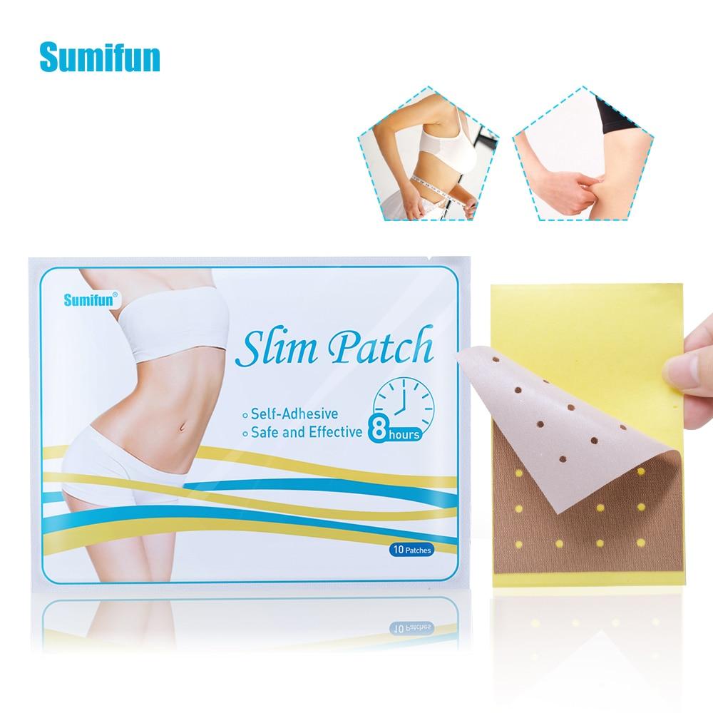 Sumifun 10 шт./пакет тонкий пластырь Keep Fit наклейка средство для похудения сжигание жира травяной медицинский пластырь детокс красота тело