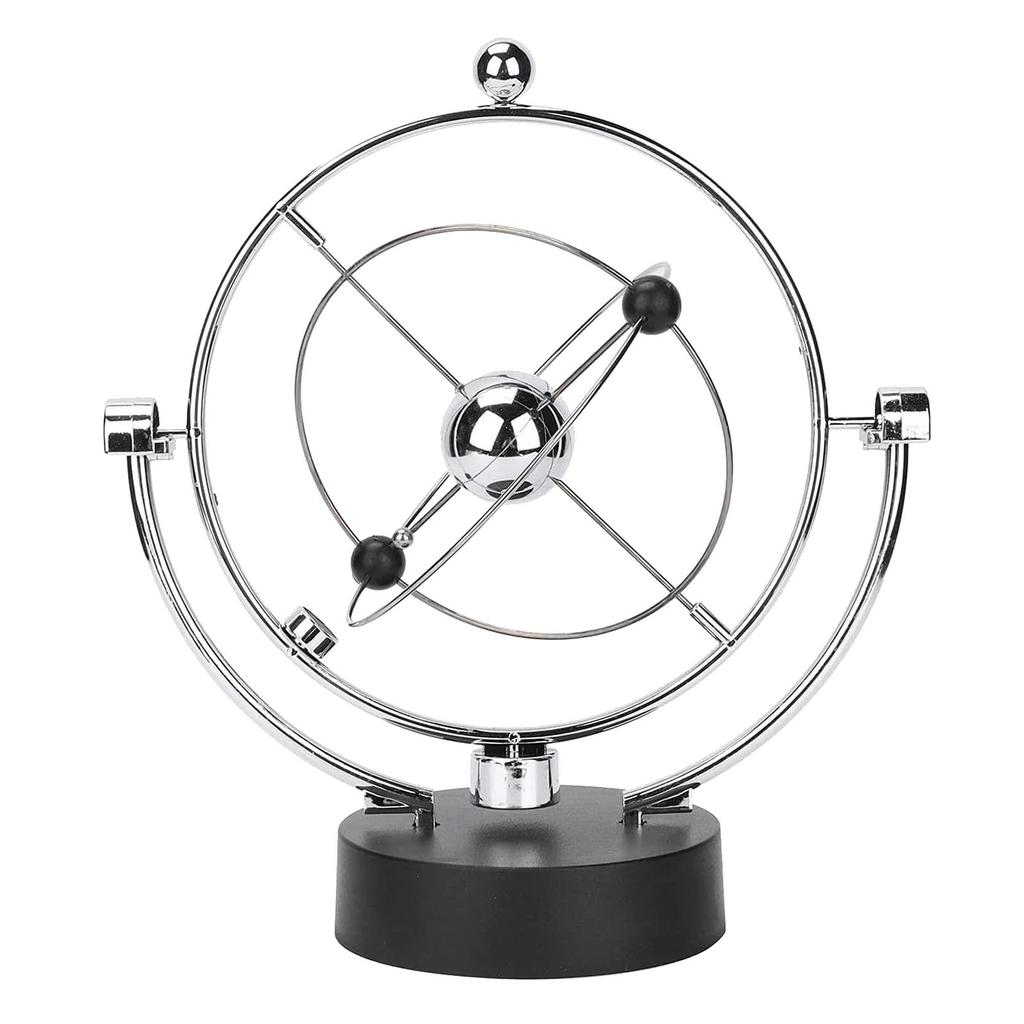 Electronic Perpetual Motion Desk Toy Revolving Balance Balls Physics Science Toy