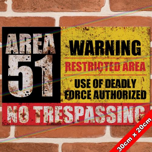 AREA cm Metal Signs Mancave Pub Bar Garage Shed Funny Alien Retro Tin SignAluminum