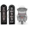 Harley Electra Glide Внутренняя боковая сумка Светодиодный фонарь крыла Совместимость с мотоциклами 2014-2017