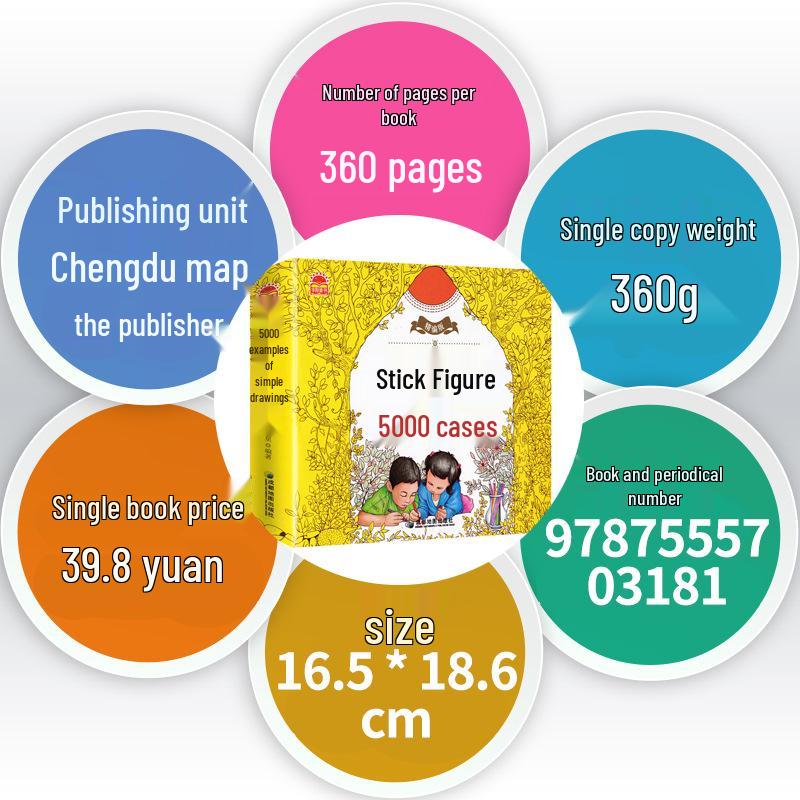 5000 Простых Рисунков: Книга для рисования и раскрашивания для возраста 0-6 лет - Вводный учебник для детского сада