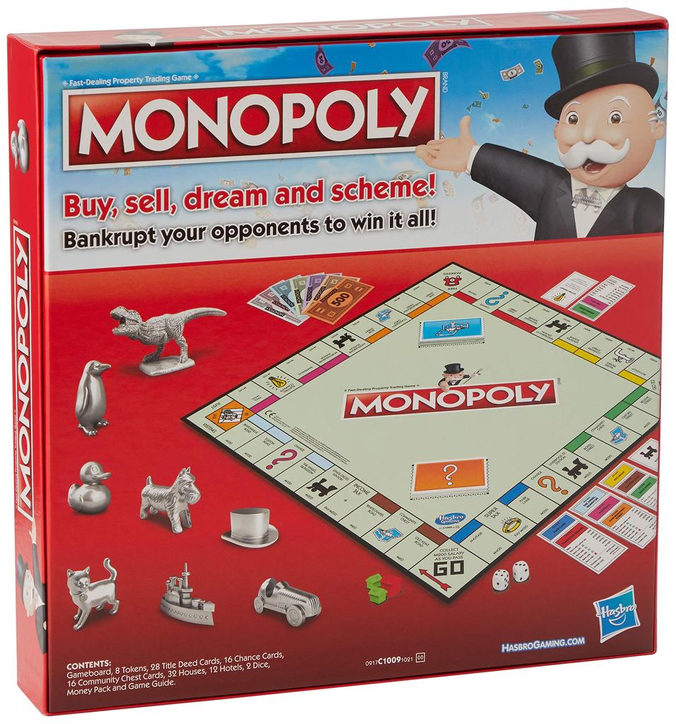 Hasbro Monopoly Game Классическая игра Новые жетоны Кот Утка, Динозавр,