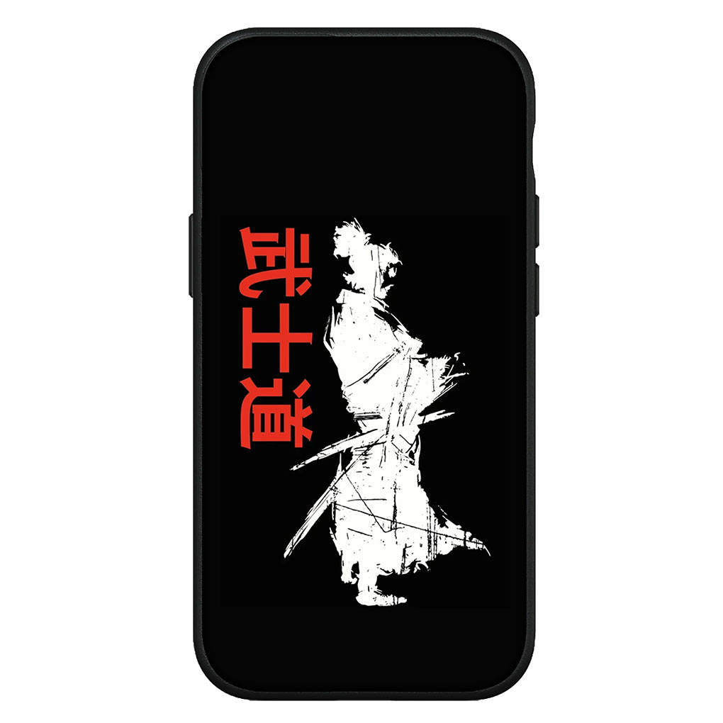 Чехол для iPhone 16 15 Xiaomi Redmi Note 14 13 12 11 Pro Max X 8 9 16e Samsung Galaxy S25 S24 S23 Moto OPPO Huawei Bushido Samurai Yin Yang Чехол для телефона