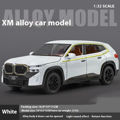 1:32 BMW XM Внедорожник SUV Литой из сплава и Модель автомобиля Подарок другу на день рождения Декоративные украшения для центральной консоли автомобиля