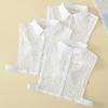 White Lace Versatile Fake Collar Women'S Sweater Fashion Hollow Shirt Base Decoration Fake Collar