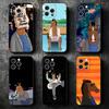 B-BoJack H-Horseman Смешной Мягкий Чехол для Телефона для iPhone 16 16E 17 Air 15 Pro Max 14 Plus 13 Mini 11 12 7 Черный Чехол Задняя Панель