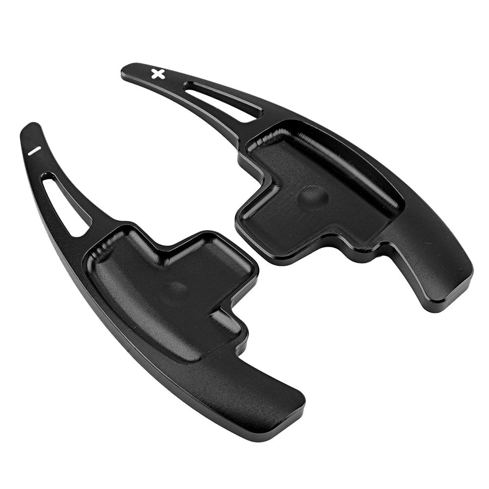 Aluminum Car Steering Wheel Shift Paddles Extensions Fit For Mercedes Benz A B E R Class(Black)