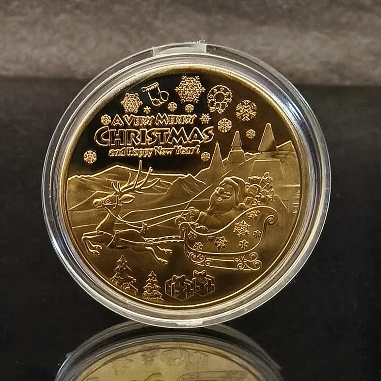 Рождественские памятные монеты и медали Санта-Клауса - Праздничные предметы коллекционирования
