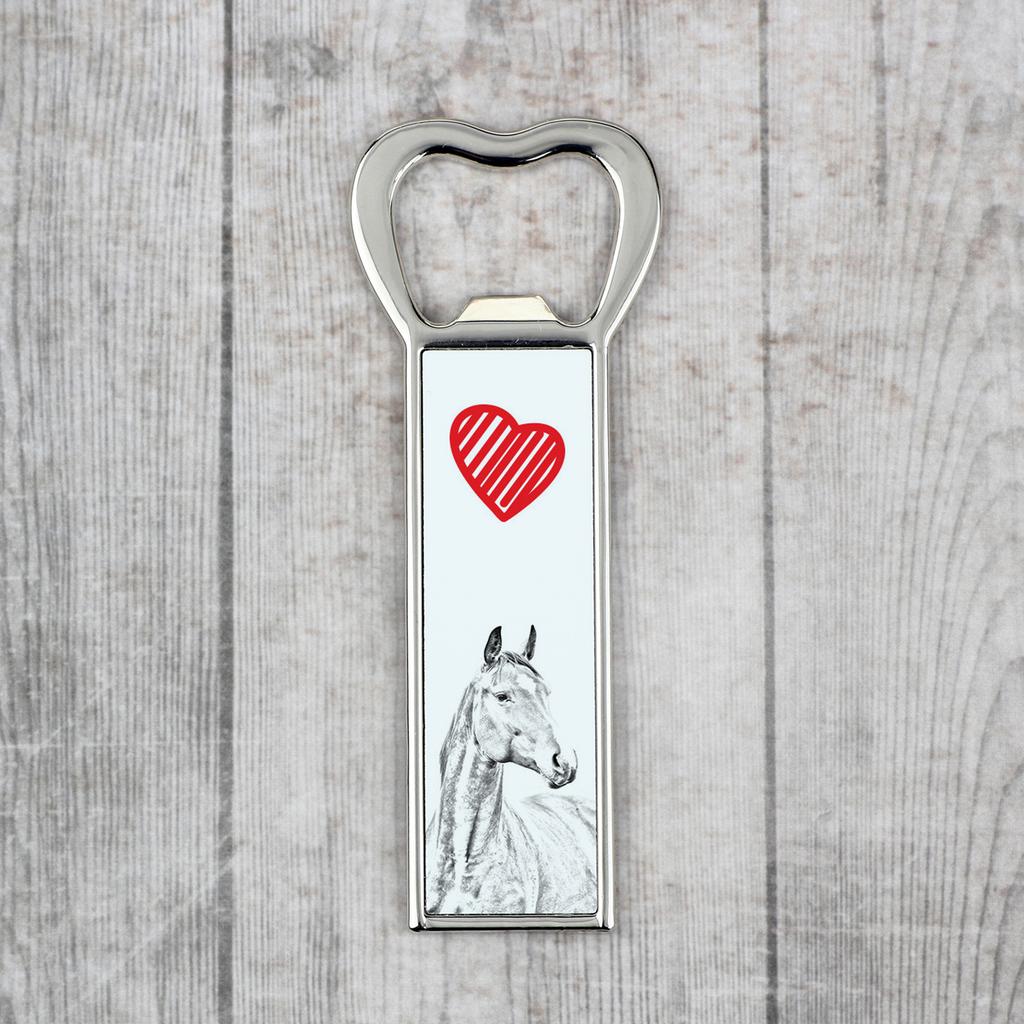 Warmblood Amerykański - Otwieracz Do Butelek Z Koniem, Personalizowany Otwieracz Na Lodówkę, Wyjątkowy Upominek Dla Mężczyzny Marki Art-Dog