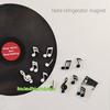 Набор 6 шт. Магнит на холодильник в виде музыкальной ноты, магнитный стикер для фото и сообщений, держатель для заметок, украшение для офиса, дома, кухни, подарок