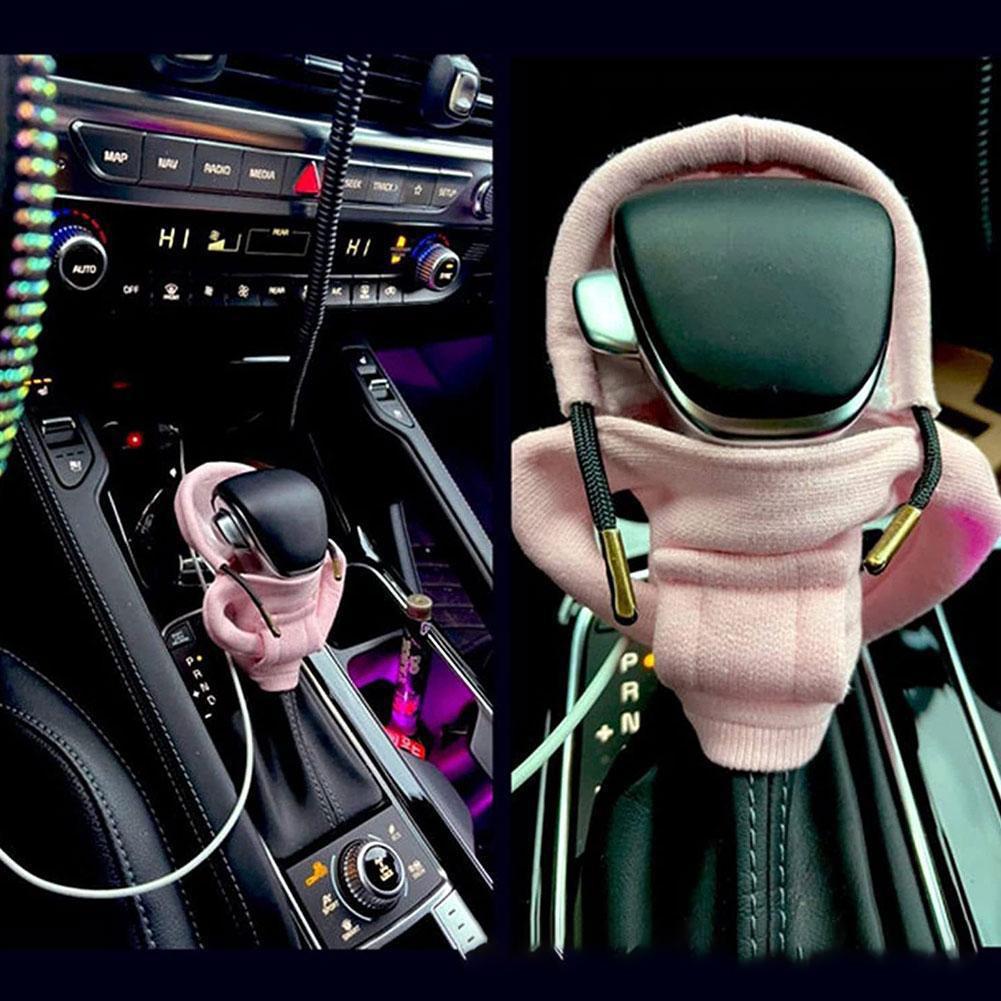 Universal Car Gear Shift Handle Hoodie Cover Knob Hoodie Covers Decoration Fits Manual Automatic Car Interior Accessories