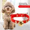Новый ошейник с колокольчиком в виде косточки и отпечатка лапы питомца для щенков, ошейник для маленьких собак, плюшевый кот, принадлежности для собак