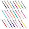 Touch Screens Stylus Pens 2-in-1 Click Ball Pen Ballpoint Pen and Stylus for Universal Tablet Smartphone Multi-Colored