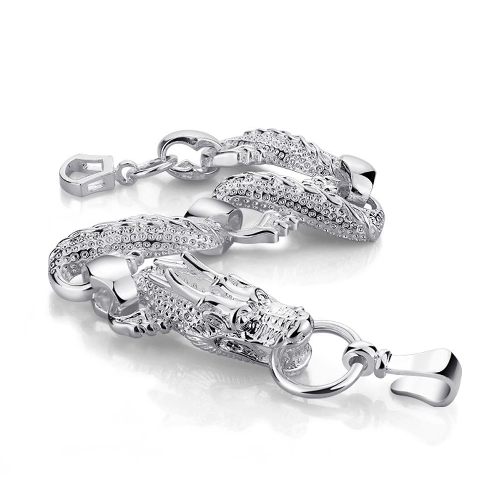 Браслет Дракон Мужской Простой и Универсальный Браслет Прилив Этнический Стиль Гальванизированная Платина Ювелирные Изделия