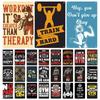 Gym Retro Metal Tin Sign Fitness Funny Vintage Iron Poster Exercise Motivation Quote Home Bar Pub Garage Man Cave Decor Gifts