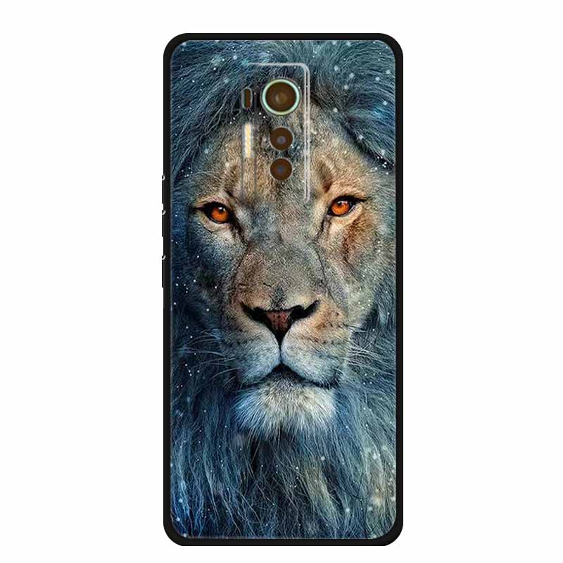 Чехол для Tecno Phantom X 2021 Животные ТПУ Силикон Мягкая Защитная Крышка Телефона Чехлы для PhantomX 2021 AC8 Защитный Ударопрочный Волк