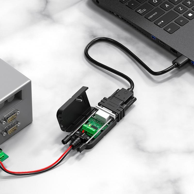 Преобразователь RS232 в RS485 Адаптер Подключай и работай Поддержка связи 1200 м Защита от перенапряжения для промышленного оборудования