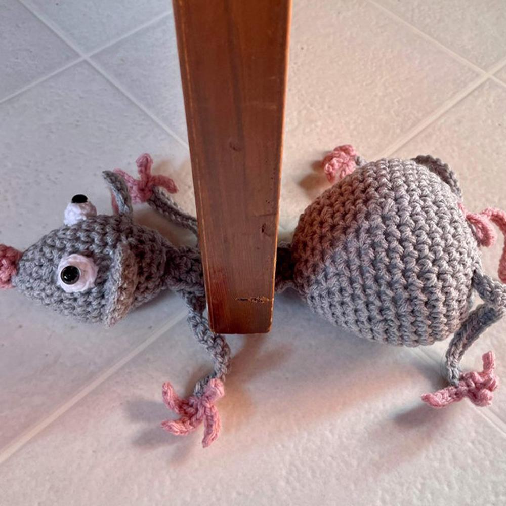 Дверные стопоры в виде животных, симпатичные маленькие дверные стопоры, декоративные напольные вязанные мультяшные дверные стопоры для дома, предотвращающие удары двери