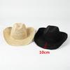 Chic Handmade Raffigrass Solid Big Brim Fedoras Cap Men Women Panamjazz Hat