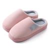 Double Embroidered Cotton Slippers Autumn and Winter Warm and Comfortable Lightweight Soft Cotton Slippers Corduroy Cotton Shoes