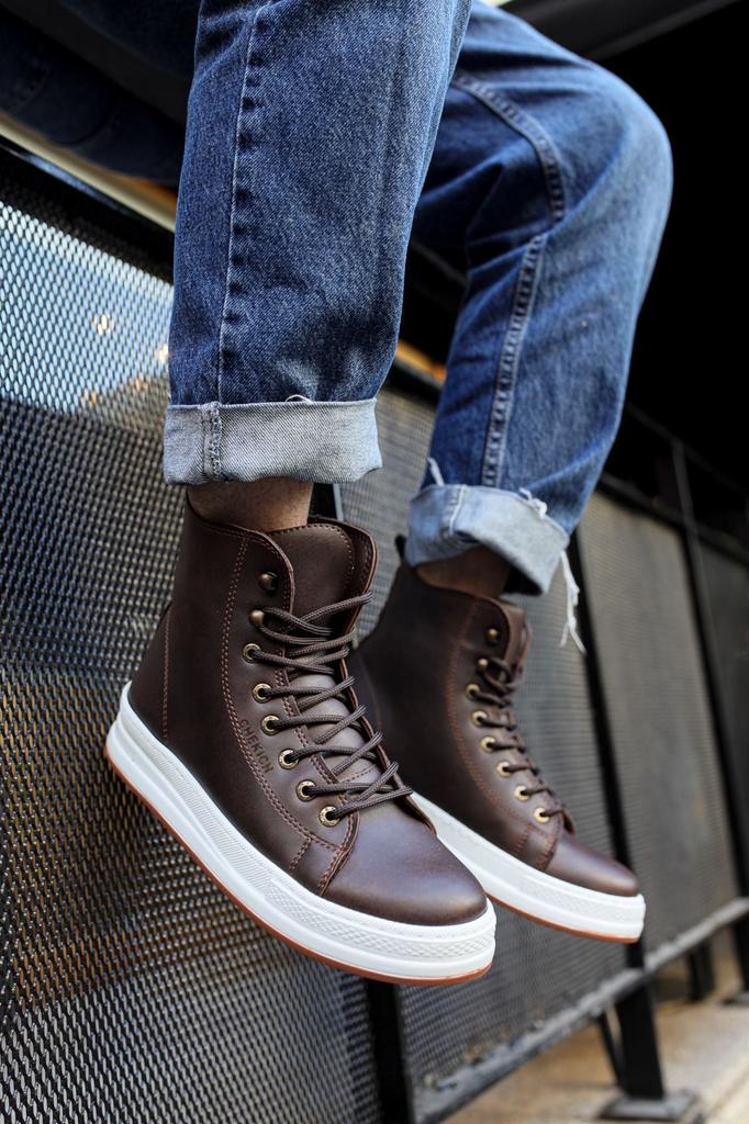 Men's Fashion Booties Bootie Boots Brown Shoes