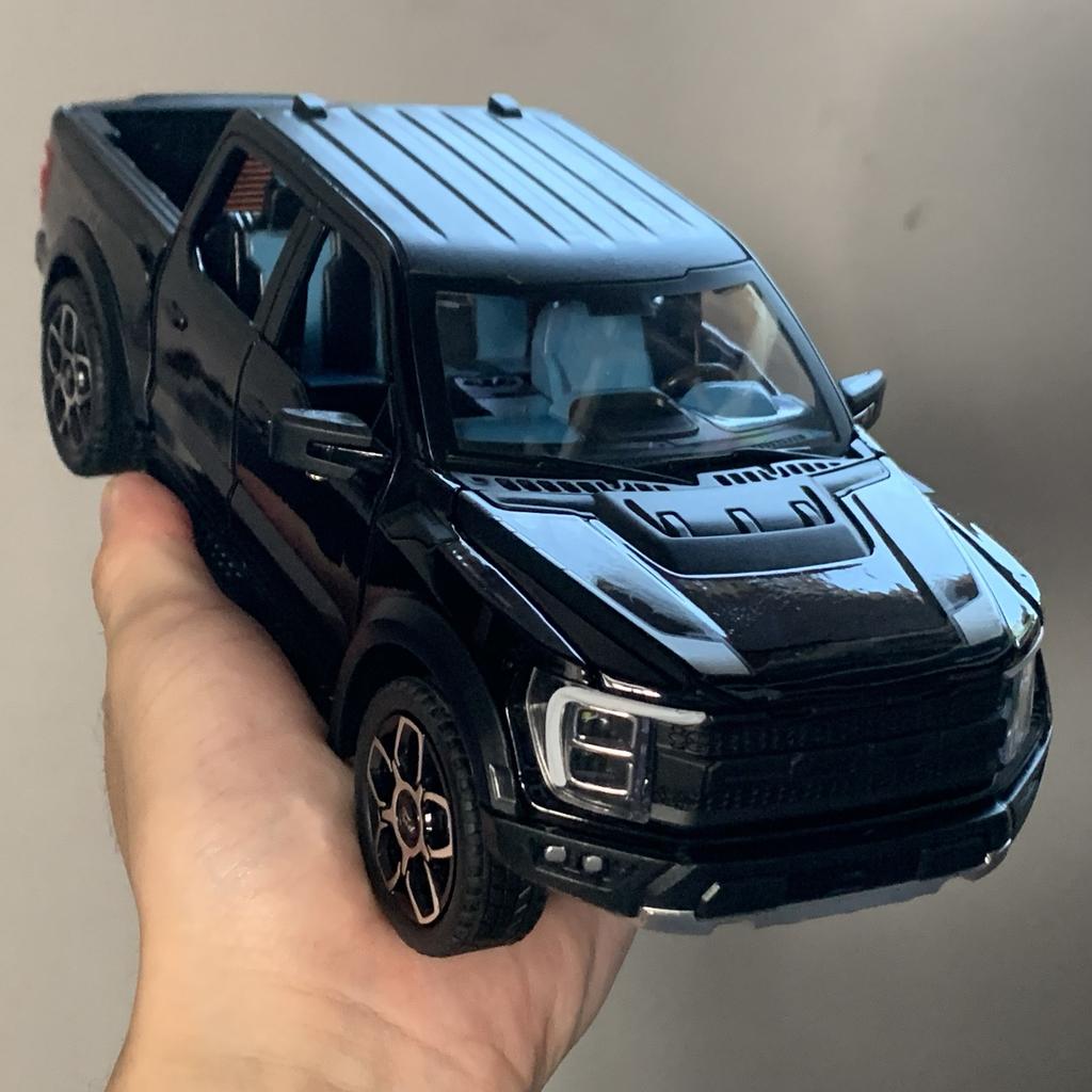 1:20 Форд Раптор F150 Пикап Игрушечная Модель Машины Со Звуком Светом Открывающимися Дверями Литая Металлическая Модель Коллекция Игрушек Друг