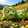 Мультяшная Плюшевая Игрушка Зеленая Сова Duolingo Плюшевая Игрушка Сова Дуо Мультяшная Аниме Сова Кукла Мягкая Набивная Для Детей Фанатов Любителей Подарки на День Рождения